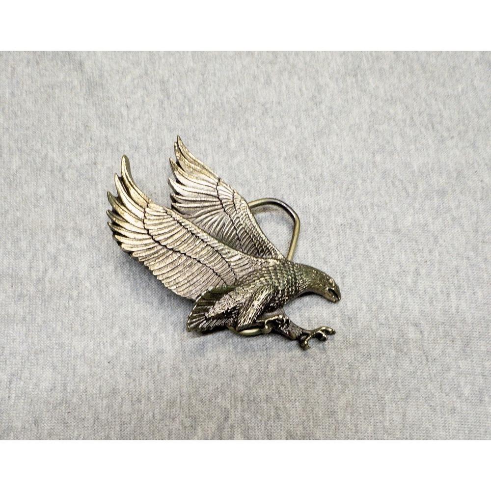 Vtg Great Chicago Buckle Co‎ Silver American Eagle 1970's USA Made